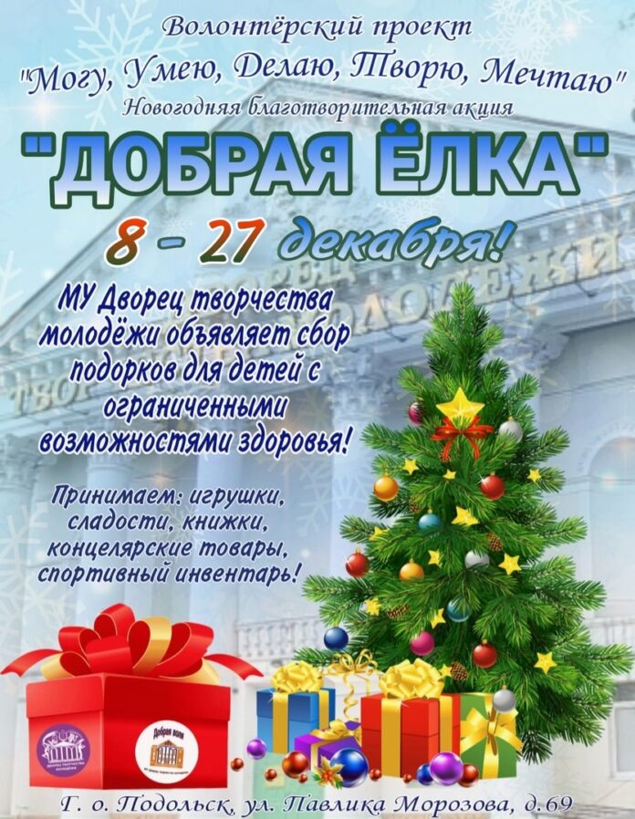 В подольском Дворце творчества молодёжи стартовал волонтерский проект «Могу, Умею, Делаю, Творю, Мечтаю