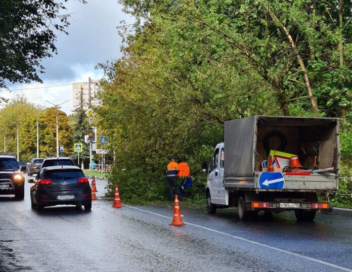 Ведутся работы по ликвидации последствий ливня в Городском округе Подольск