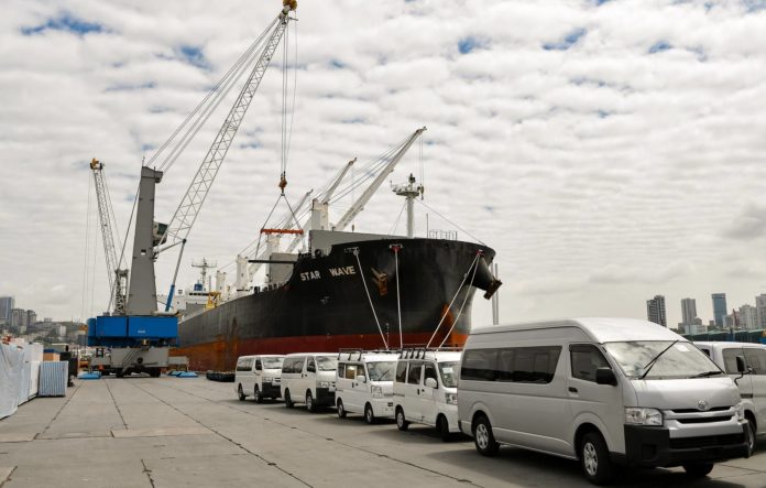 Commercial Port of Vladivostok in Russia's Far East