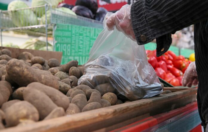 Lenta supermarket amid COVID-19 pandemic